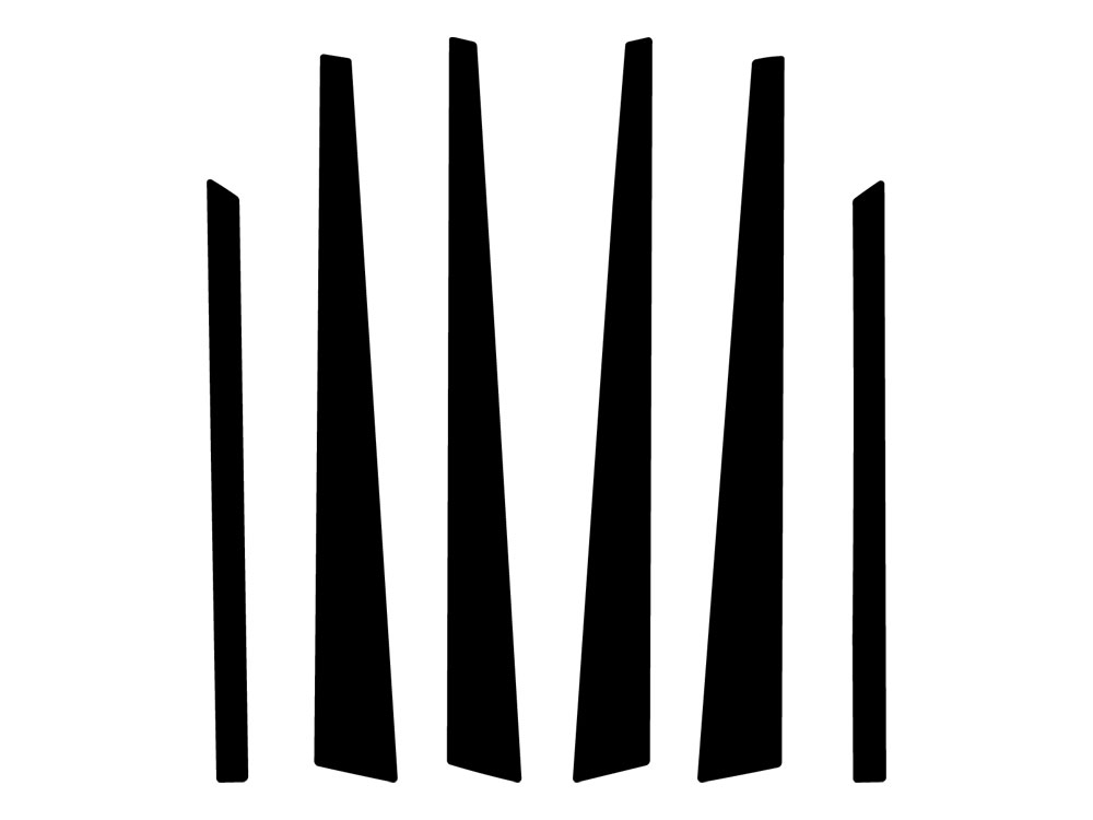 ##LONGDESCRIPTIONNAME2## Gloss Black Pillar Trim Diagram