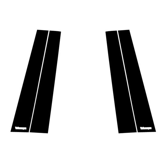 Volkswagen GTI 2015-2023 Gloss Black Pillar Trim Diagram