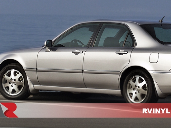 Acura RL 1996-2004 Brushed Aluminum Black Pillar Trims
