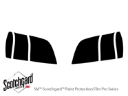Cadillac Deville 2000-2005 3M Pro Shield Headlight Protecive Film