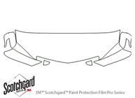Acura RDX 2007-2009 3M Clear Bra Hood Paint Protection Kit Diagram