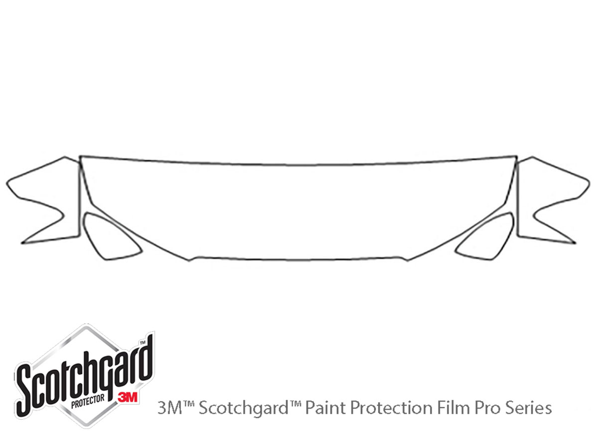 Audi A3 2015-2016 3M Clear Bra Hood Paint Protection Kit Diagram