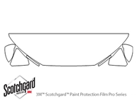 Audi A4 2017-2019 3M Clear Bra Hood Paint Protection Kit Diagram