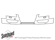 Audi A5 2008-2012 3M Clear Bra Bumper Paint Protection Kit Diagram