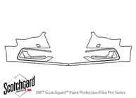 Audi A5 2013-2015 3M Clear Bra Bumper Paint Protection Kit Diagram