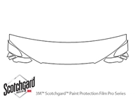 Audi A7 2012-2015 3M Clear Bra Hood Paint Protection Kit Diagram