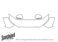 Audi A8 2011-2014 3M Clear Bra Hood Paint Protection Kit Diagram
