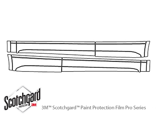 Audi Q5 2018-2024 3M Clear Bra Door Cup Paint Protection Kit Diagram