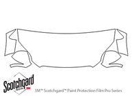 Audi Q7 2007-2009 3M Clear Bra Hood Paint Protection Kit Diagram