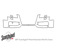 Audi S5 2008-2012 3M Clear Bra Bumper Paint Protection Kit Diagram