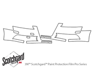 Audi S6 2007-2011 3M Clear Bra Bumper Paint Protection Kit Diagram