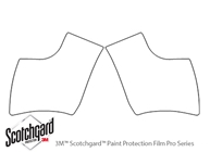 Audi TT 2016-2018 3M Clear Bra Door Cup Paint Protection Kit Diagram