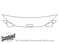 Audi TT 2016-2018 3M Clear Bra Hood Paint Protection Kit Diagram