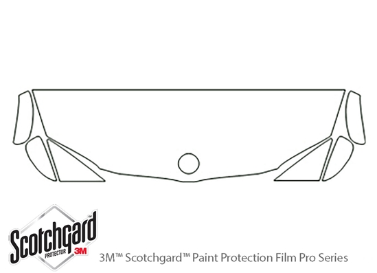 BMW 1-Series 2008-2013 3M Clear Bra Hood Paint Protection Kit Diagram