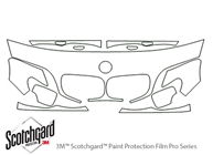 BMW 3-Series 2002-2003 3M Clear Bra Hood Paint Protection Kit Diagram