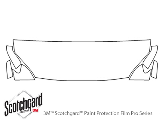 BMW 6-Series 2012-2017 3M Clear Bra Hood Paint Protection Kit Diagram