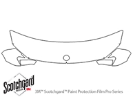 BMW 7-Series 2009-2012 3M Clear Bra Hood Paint Protection Kit Diagram