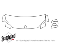 BMW X1 2013-2015 3M Clear Bra Hood Paint Protection Kit Diagram
