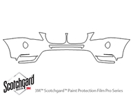 BMW X3 2011-2014 3M Clear Bra Bumper Paint Protection Kit Diagram