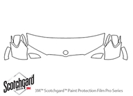 BMW X3 2015-2017 3M Clear Bra Hood Paint Protection Kit Diagram