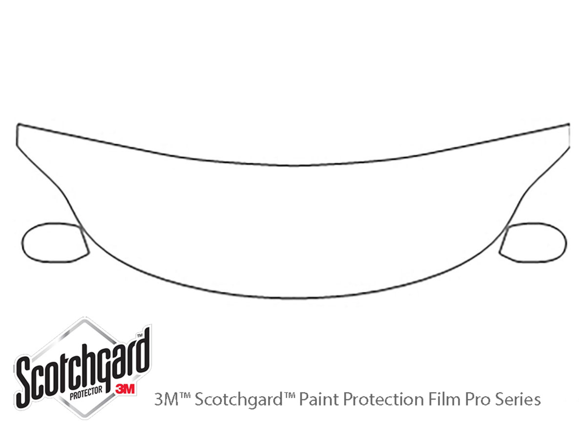BMW Z4 2009-2016 3M Clear Bra Hood Paint Protection Kit Diagram