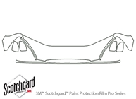 Buick Rendezvous 2002-2007 3M Clear Bra Hood Paint Protection Kit Diagram