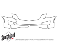 Cadillac ATS 2015-2019 3M Clear Bra Bumper Paint Protection Kit Diagram