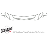 Cadillac XLR 2004-2009 3M Clear Bra Hood Paint Protection Kit Diagram