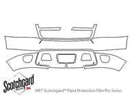 Chevrolet Avalanche 2007-2013 3M Clear Bra Bumper Paint Protection Kit Diagram