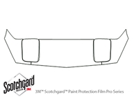 Chevrolet Corvette 1993-1996 3M Clear Bra Hood Paint Protection Kit Diagram