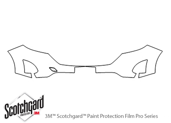Chevrolet Equinox 2018-2024 3M Clear Bra Bumper Paint Protection Kit Diagram