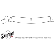Chevrolet S-10 1994-1998 3M Clear Bra Hood Paint Protection Kit Diagram