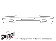 Chevrolet Silverado 2011-2014 3M Clear Bra Bumper Paint Protection Kit Diagram