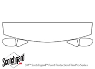 Chevrolet Tahoe 2003-2006 3M Clear Bra Hood Paint Protection Kit Diagram