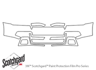 Chevrolet Trailblazer 2006-2009 3M Clear Bra Bumper Paint Protection Kit Diagram