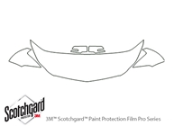 Chevrolet Traverse 2009-2012 3M Clear Bra Hood Paint Protection Kit Diagram