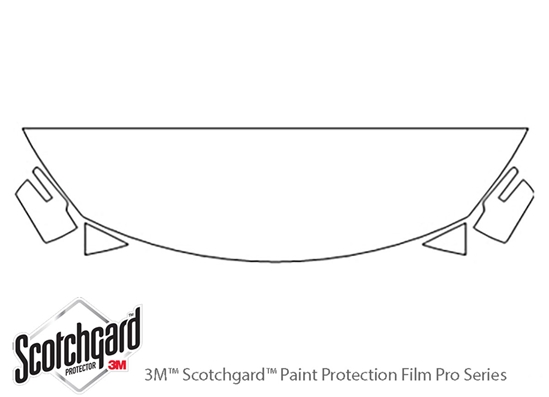 Chevrolet Traverse 2013-2017 3M Clear Bra Hood Paint Protection Kit Diagram