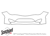 Chrysler Pacifica 2017-2020 3M Clear Bra Bumper Paint Protection Kit Diagram