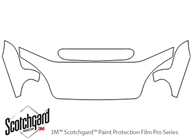 Daewoo Lanos 2000-2002 3M Clear Bra Hood Paint Protection Kit Diagram