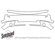 Dodge Challenger 2011-2014 3M Clear Bra Bumper Paint Protection Kit Diagram