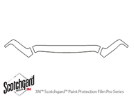 Dodge Ram 2002-2005 3M Clear Bra Hood Paint Protection Kit Diagram