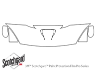 Dodge Viper 2013-2017 3M Clear Bra Hood Paint Protection Kit Diagram