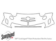 Fiat 500 2012-2017 3M Clear Bra Bumper Paint Protection Kit Diagram