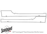 Fiat 500 2012-2017 3M Clear Bra Door Cup Paint Protection Kit Diagram