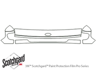 Ford E-150 1997-2002 3M Clear Bra Hood Paint Protection Kit Diagram