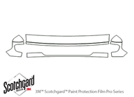 Ford E-150 2003-2007 3M Clear Bra Hood Paint Protection Kit Diagram