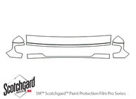 Ford E-250 2003-2007 3M Clear Bra Hood Paint Protection Kit Diagram