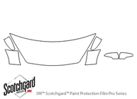 Ford Escape 2017-2019 3M Clear Bra Hood Paint Protection Kit Diagram
