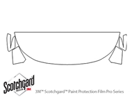 Ford Explorer 2016-2019 3M Clear Bra Hood Paint Protection Kit Diagram