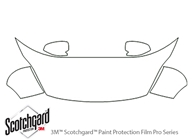 Ford Fiesta 2011-2013 3M Clear Bra Hood Paint Protection Kit Diagram